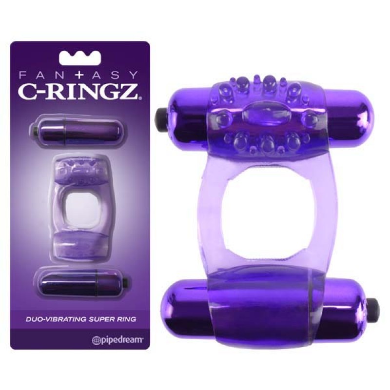 Fantasy C-Ringz Duo-Vibrating Super Ring - Purple